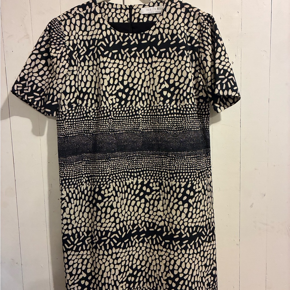HUNTER BELL Mini Shift Dress, Structured & Boxy